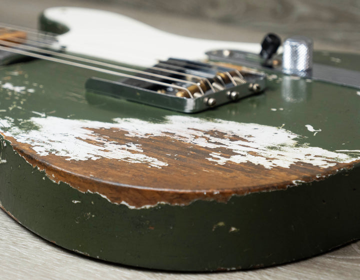 Fender Custom Shop Limited Edition Roasted Pine Double Esquire, Super Heavy Relic, Olive Green