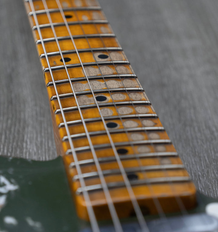Fender Custom Shop Limited Edition Roasted Pine Double Esquire, Super Heavy Relic, Olive Green