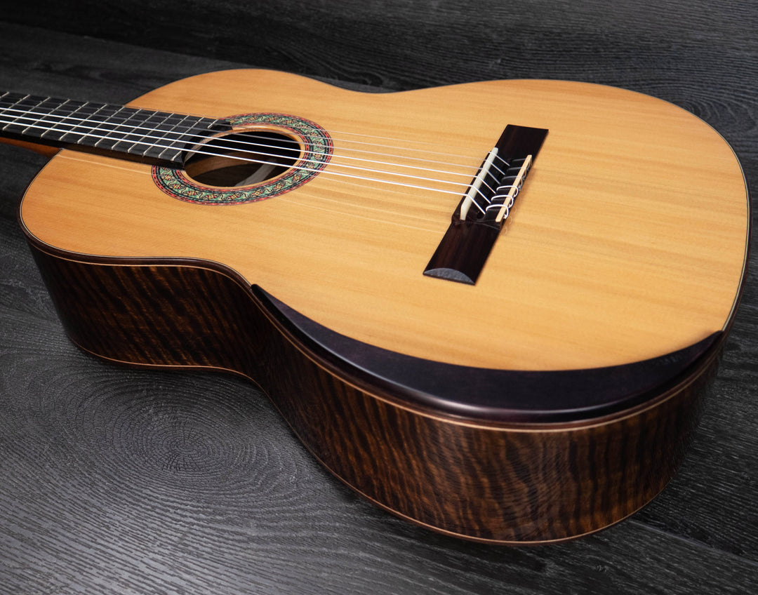 Manuel Rodriguez SUPERIOR B-C, 4/4 size Classical Guitar, Solid cedar top, Flamed Eucalyptus Back & Sides