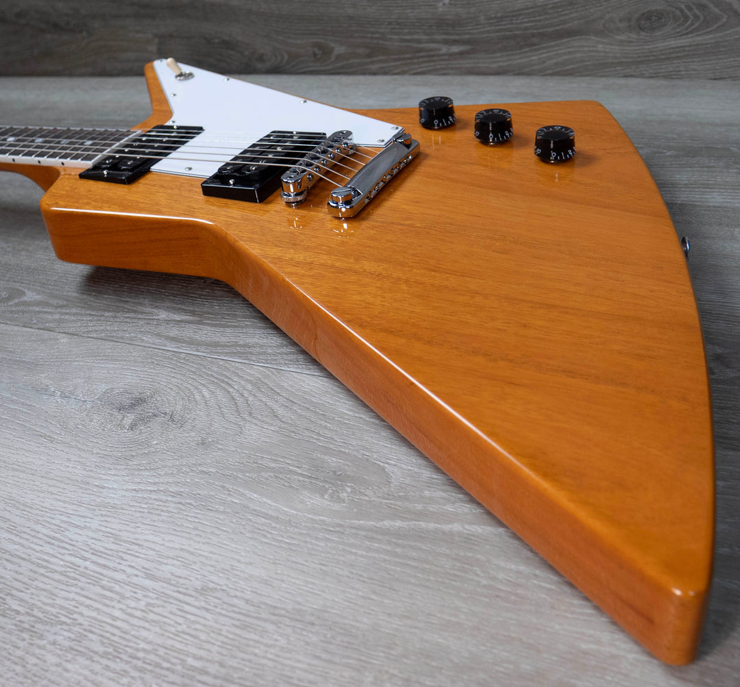 Gibson 70's Explorer, Antique Natural Electric Guitar #208640063