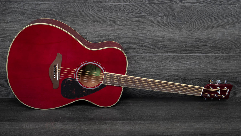 Yamaha FS820 Mk II Acoustic Guitar, Ruby Red – A Strings