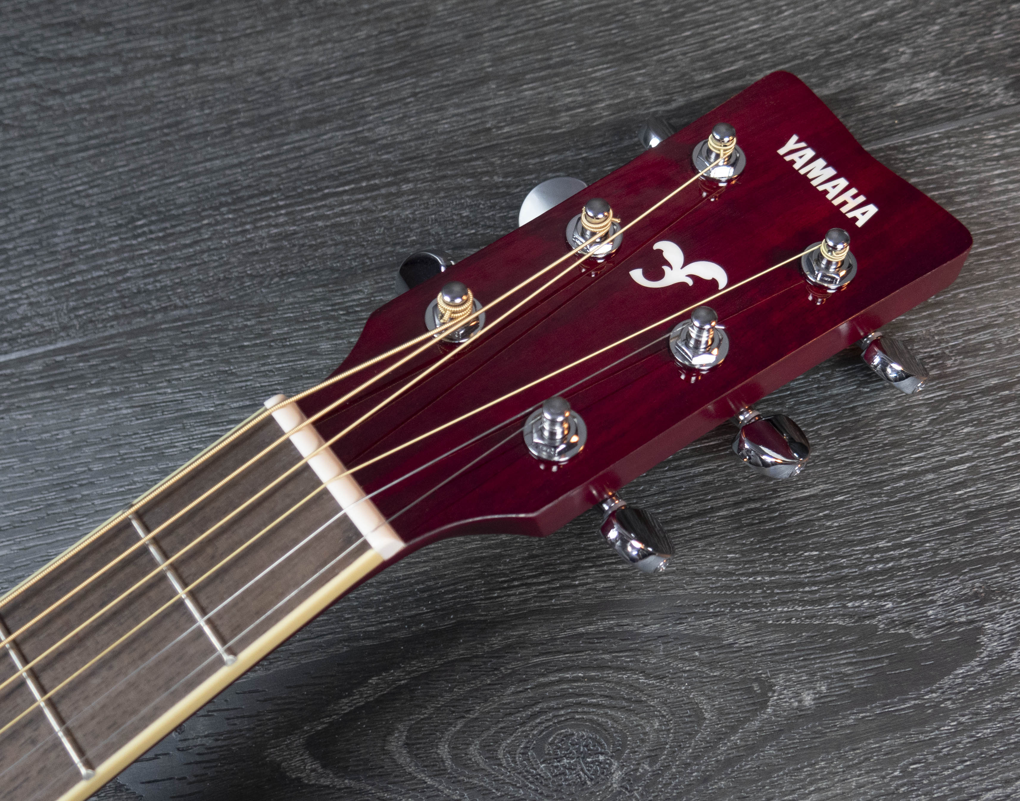 Yamaha FS820 Mk II Acoustic Guitar, Ruby Red – A Strings
