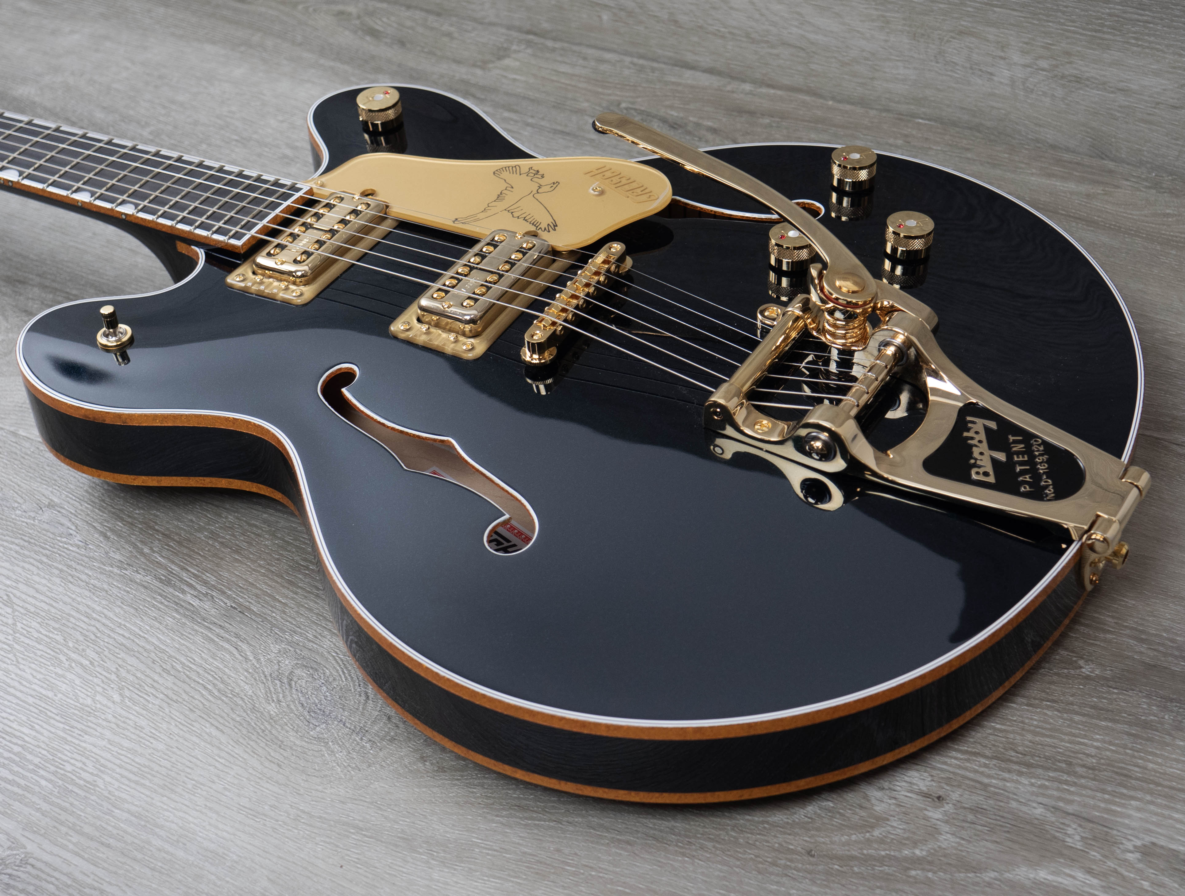 Gretsch Falcon Midnight Sapphire 限定モデル Gretsch Falcon Center Block LTD with String-Thru Bigsby and Gold
