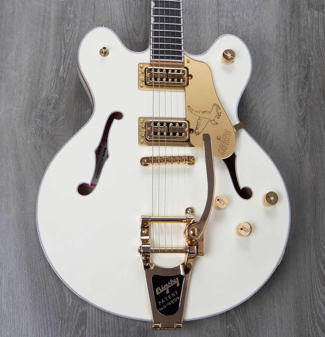 Gretsch Falcon Center Block LTD with String-Thru Bigsby and Gold Hardware, Ebony Fingerboard, Vintage White