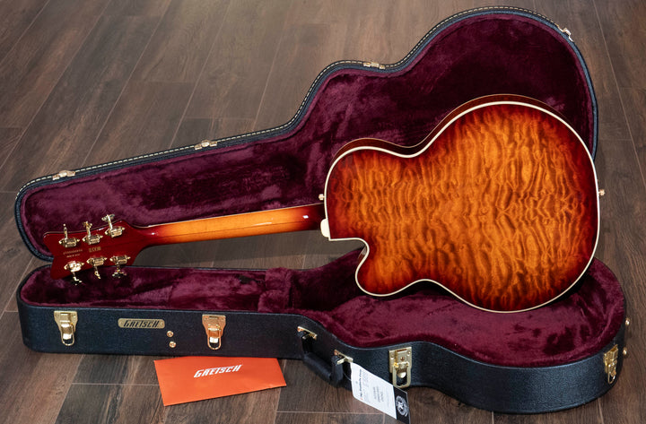 Gretsch G6136TGQM-59 Limited Edition Quilt Classic Falcon with Bigsby, Ebony Fingerboard, Forge Glow