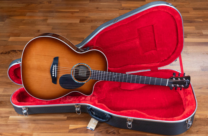 Faith Legacy Dark Roast Earth Électro-Acoustique, Tout en Acajou Africain Khaya Massif, Table Torréfiée