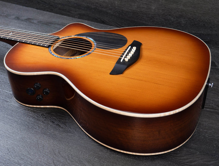 Faith Legacy Dark Roast Earth Électro-Acoustique, Tout en Acajou Africain Khaya Massif, Table Torréfiée