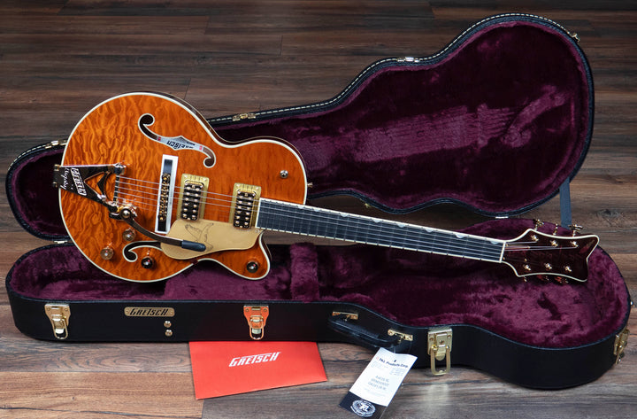 Gretsch Limited Edition Falcon Center Block Jnr with Bigsby, Ebony Fingerboard, Quilted Maple, Roundup Orange
