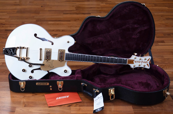 Gretsch Falcon Center Block LTD with String-Thru Bigsby and Gold Hardware, Ebony Fingerboard, Vintage White