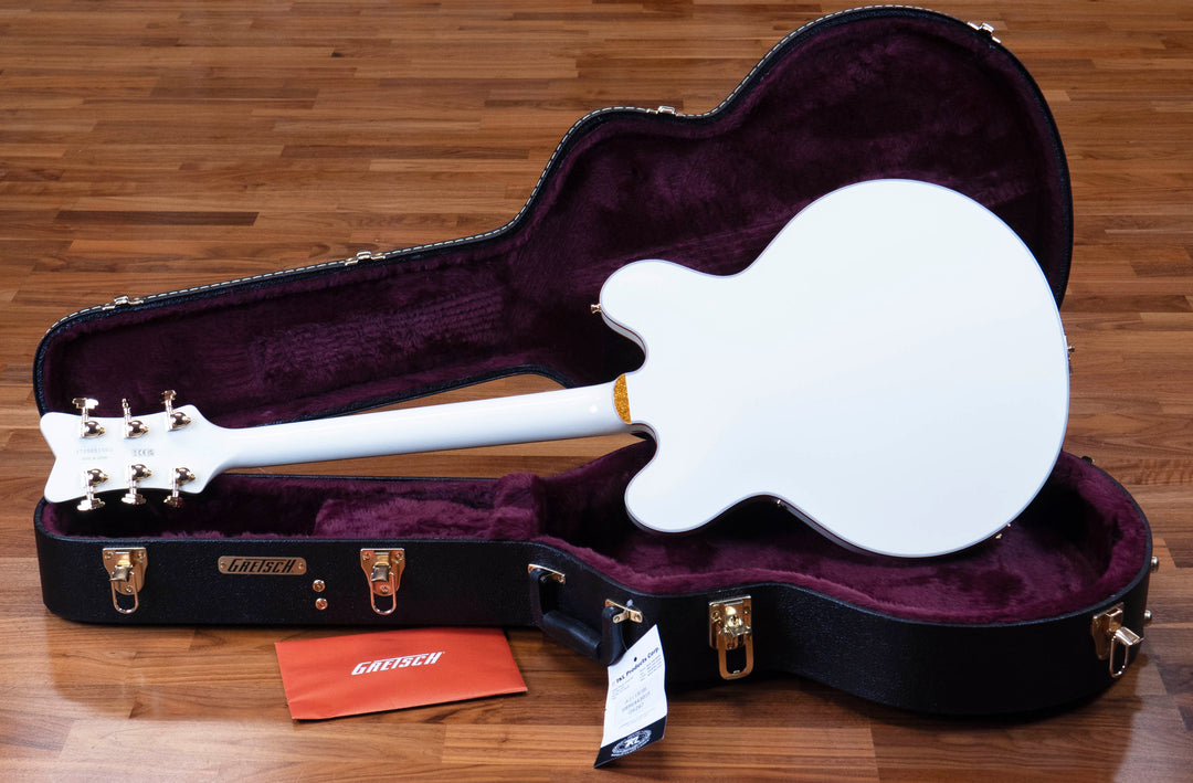 Gretsch Falcon Center Block LTD with String-Thru Bigsby and Gold Hardware, Ebony Fingerboard, Vintage White