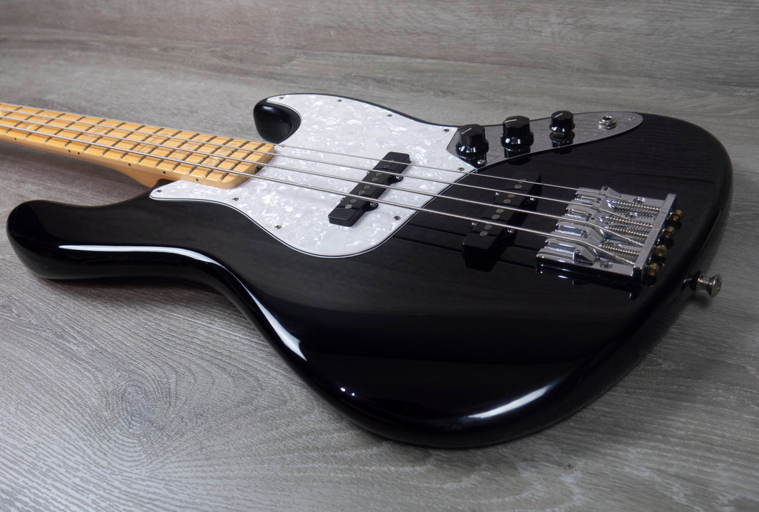 Fender USA Geddy Lee Jazz Bass d'occasion, touche en érable, noir (2015)