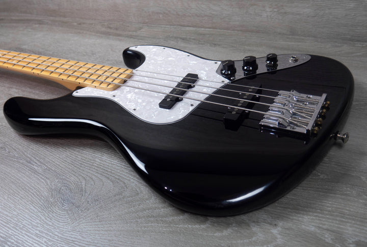 Fender USA Geddy Lee Jazz Bass d'occasion, touche en érable, noir (2015)