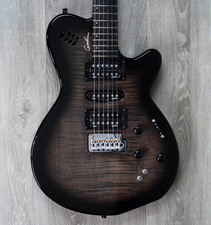 Pre-Owned Godin xtSA, Trans Black Flame