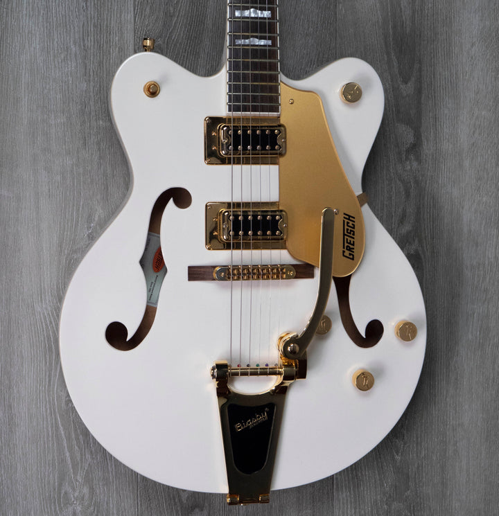 Guitare électrique d'occasion Gretsch G5422TG Electromatic Hollowbody Double Cut, Bigsby, Snow Crest White