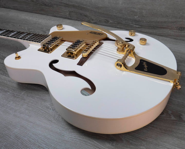 Guitare électrique d'occasion Gretsch G5422TG Electromatic Hollowbody Double Cut, Bigsby, Snow Crest White