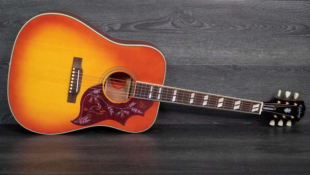 epiphone hummingbird pro tobacco sunburst Studio EC Acoustic-Electric Guitar - producing a warm The Epiphone Limited Edition Hummingbird