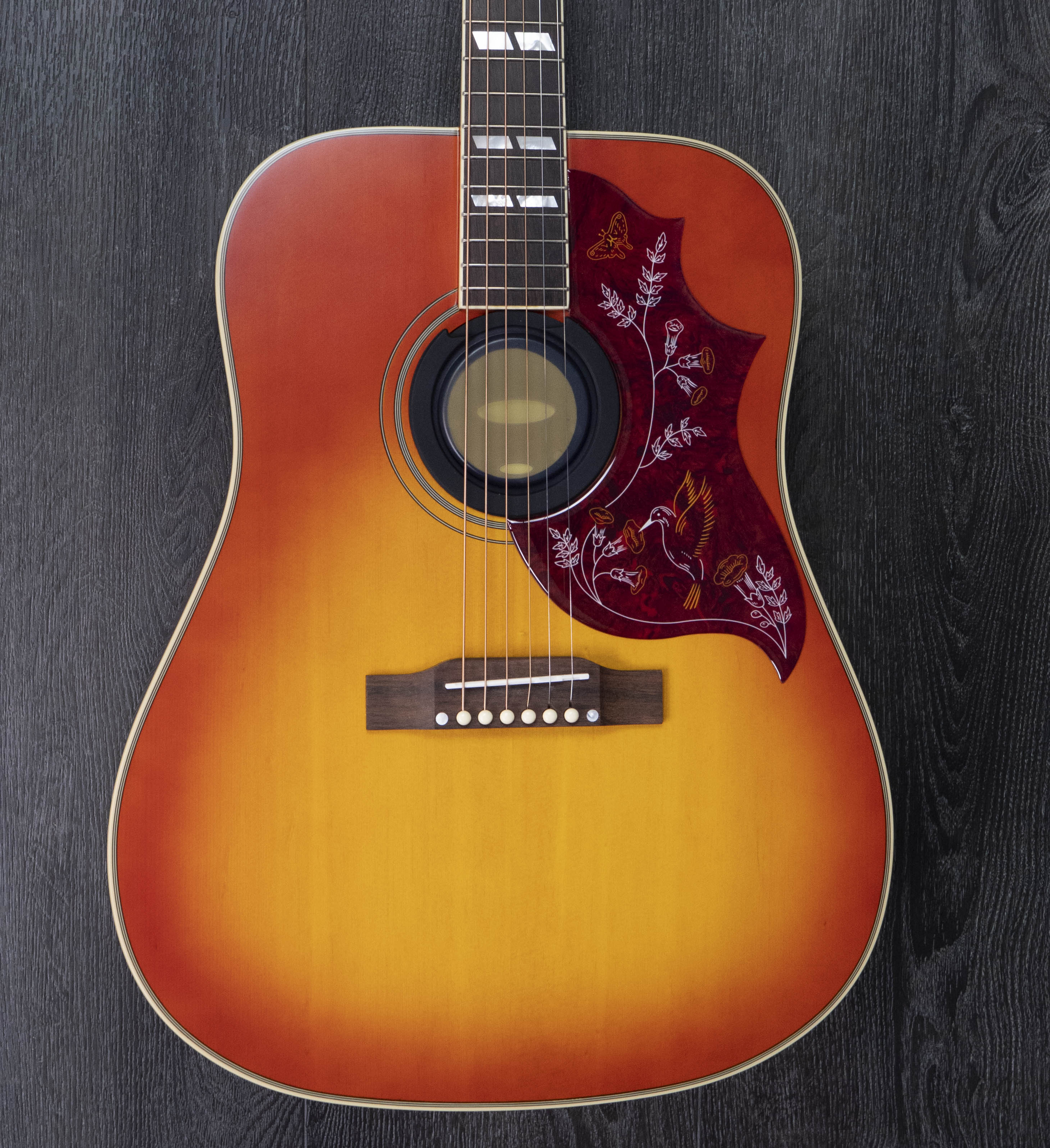 Epiphone Inspired by Gibson Hummingbird Dreadnought, Cherry