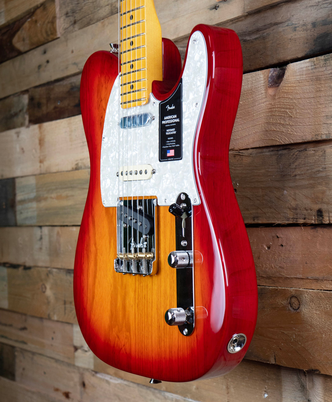 Fender American Professional Hot Shot Telecaster, Maple Fingerboard, Aged Cherry Burst