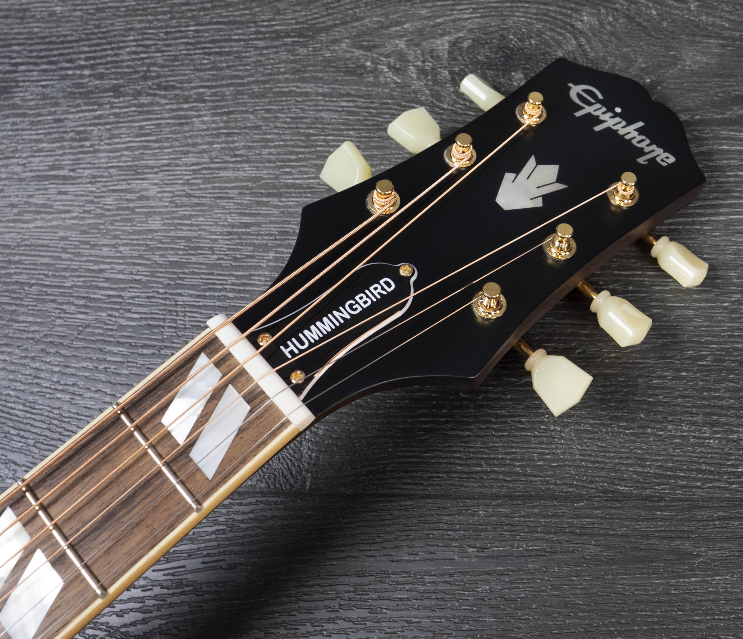 Epiphone Inspired by Gibson Hummingbird, Aged Antique Natural
