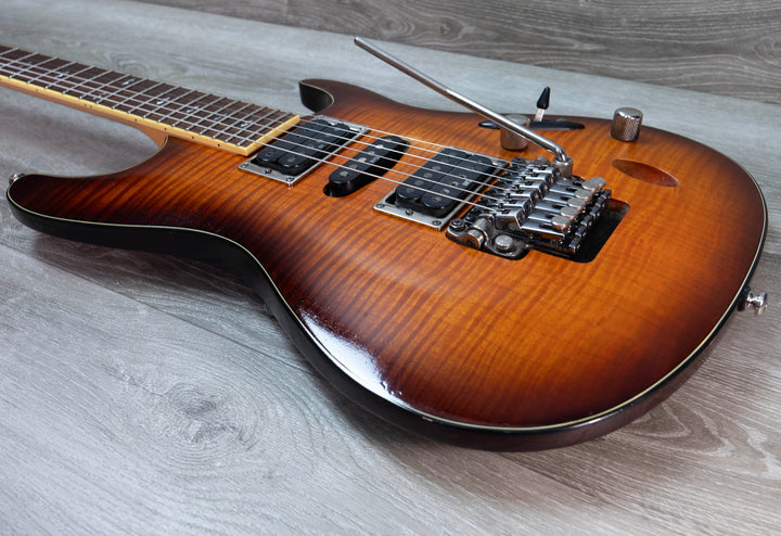 D'occasion : Guitare électrique Ibanez RGEW521MZW Zebrawood, naturelle