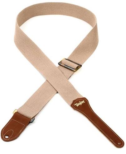 Taylor GS Mini Guitar Strap – Tan Cotton, 2"