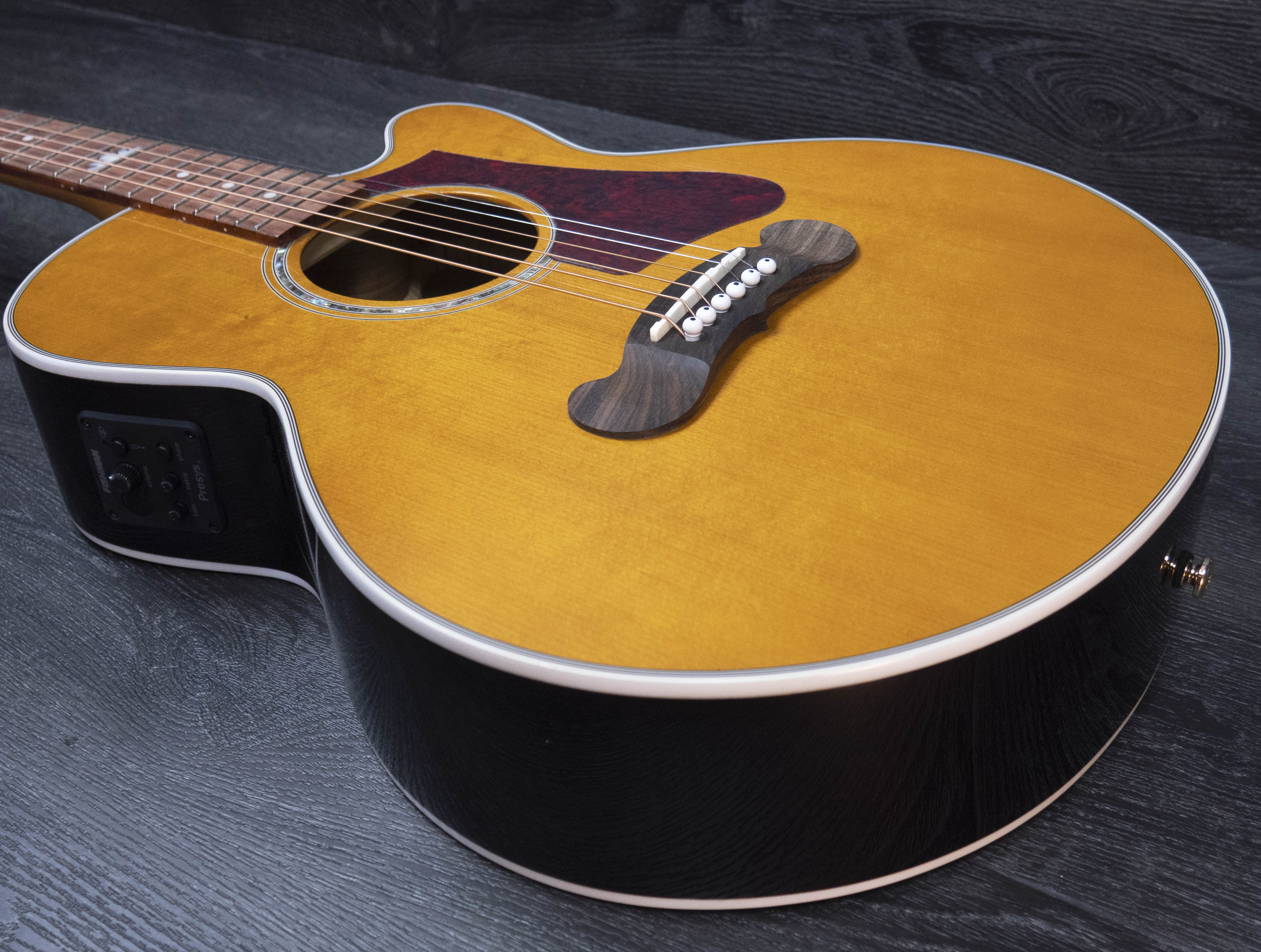 Epiphone J-200 EC Studio Parlour Electro-Acoustic, Vintage Natural