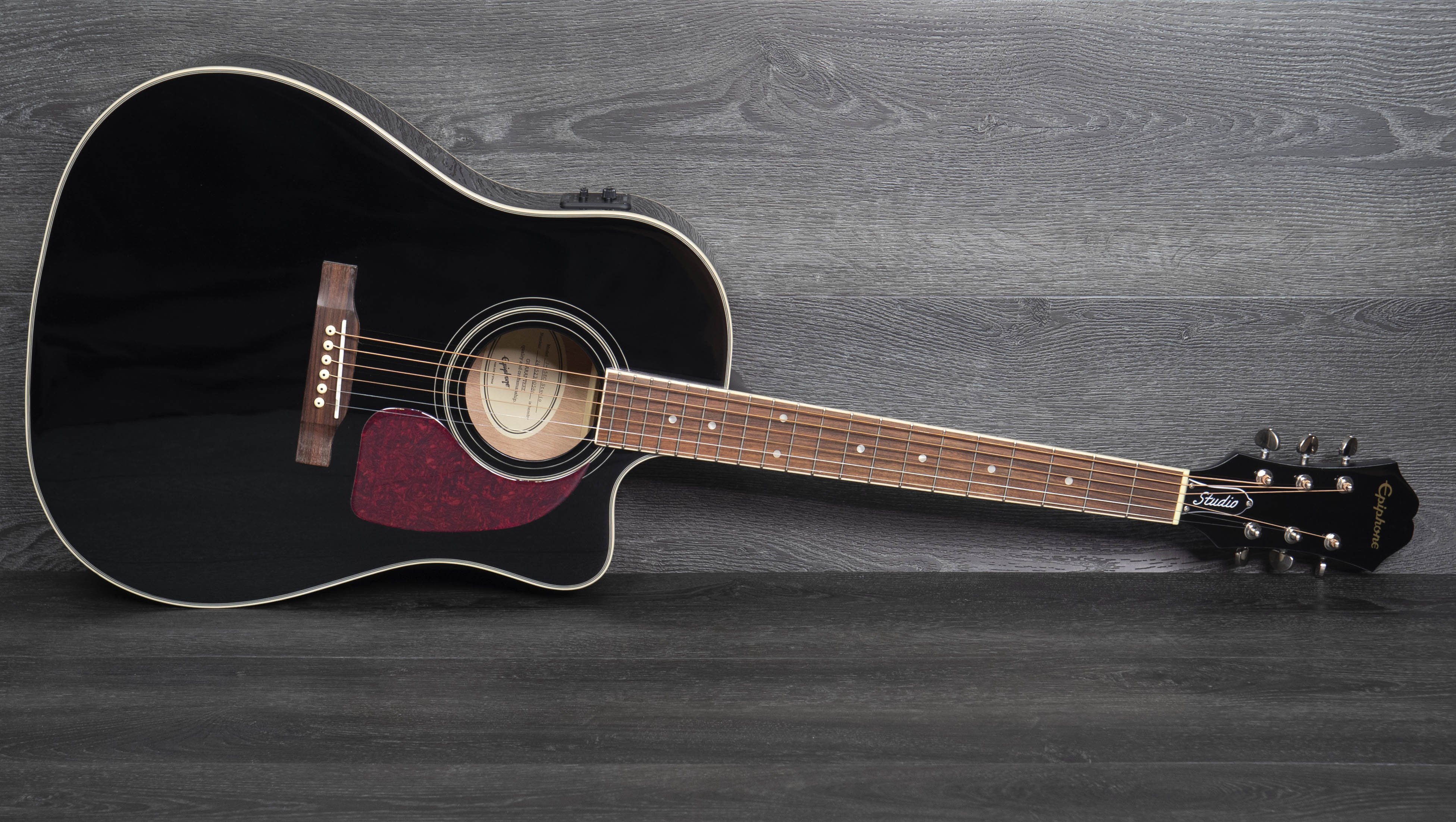 Epiphone J-45EC Studio, Ebony – A Strings