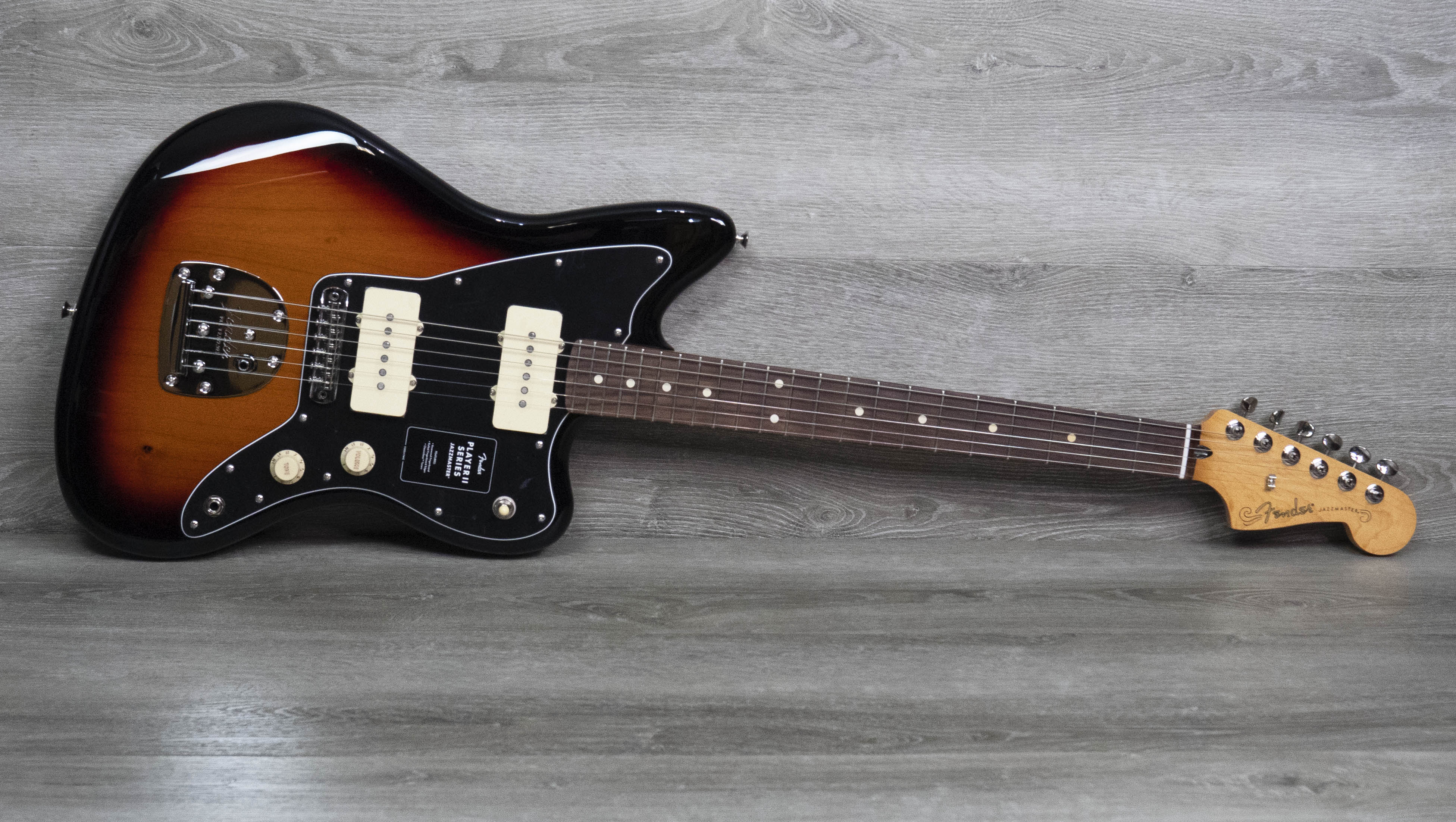 Fender Player II Jazzmaster, diapasón de palisandro, Sunburst de 3