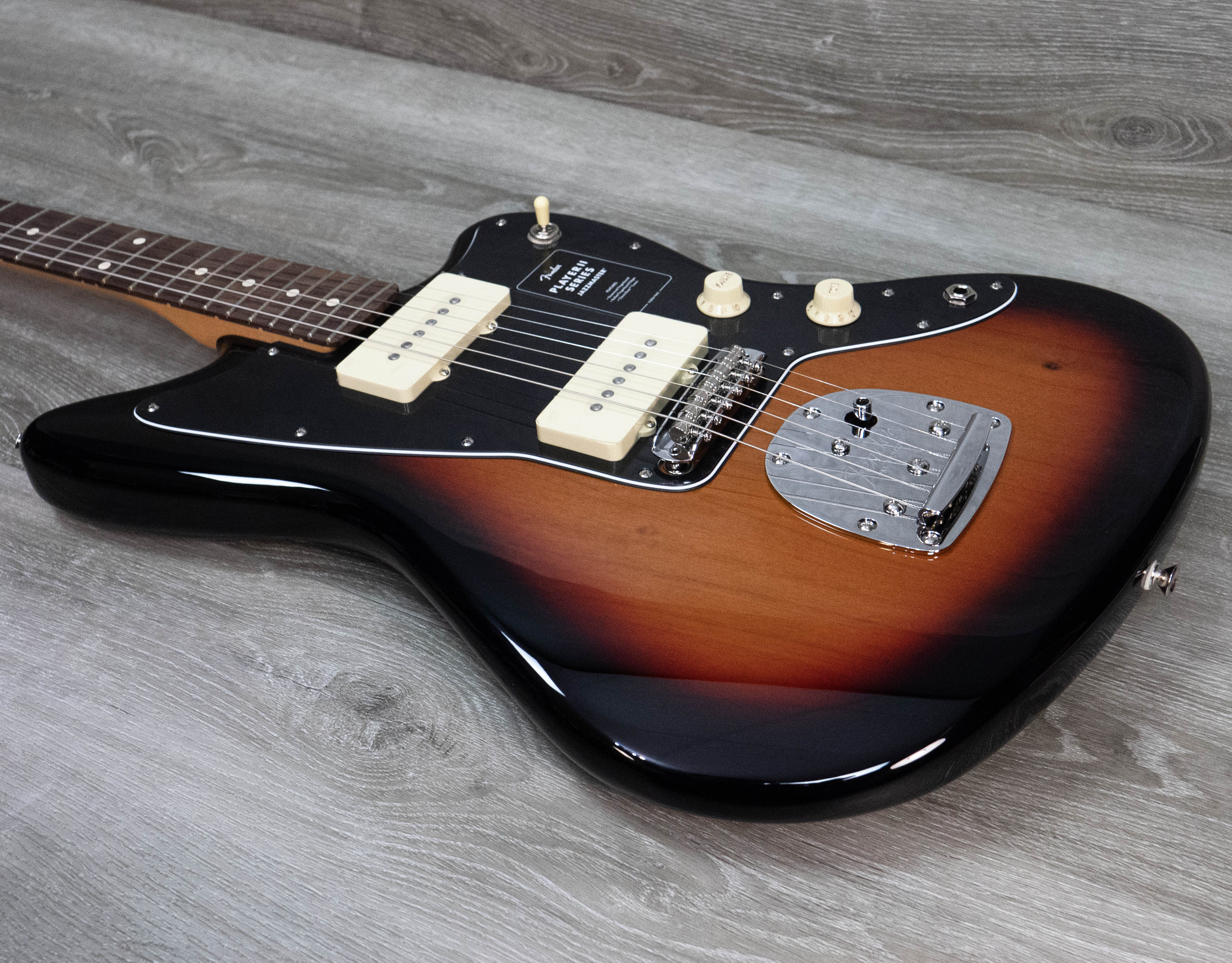 Fender Player II Jazzmaster, diapasón de palisandro, Sunburst de 3