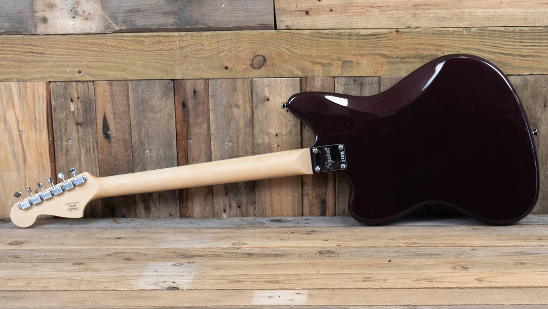 Squier Paranormal Baritone Jazzmaster HH, Laurel Fingerboard, Black Pickguard, Oxblood