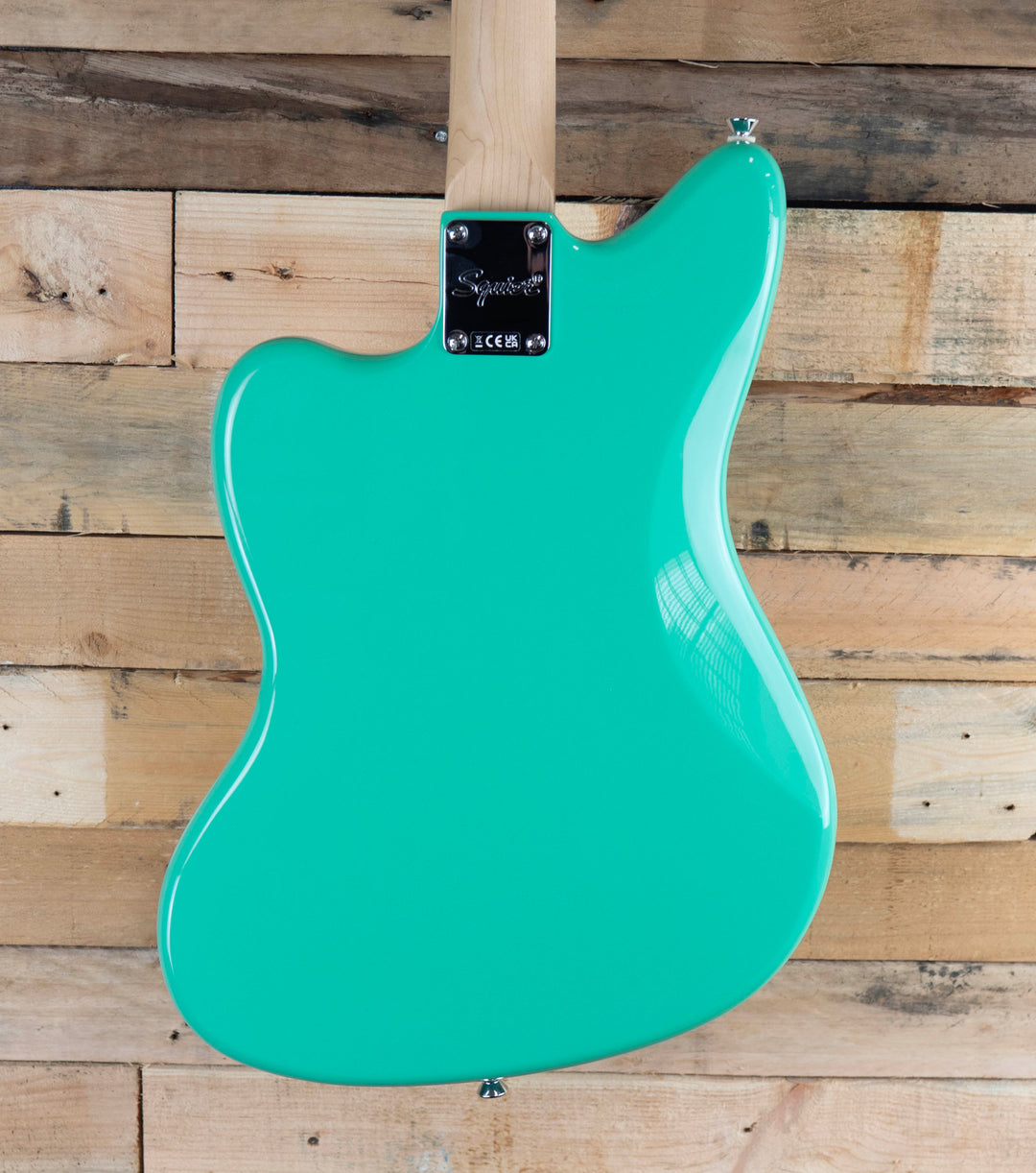 Squier Paranormal Baritone Jazzmaster HH, Laurel Fingerboard, Parchment Pickguard, Sea Foam Green