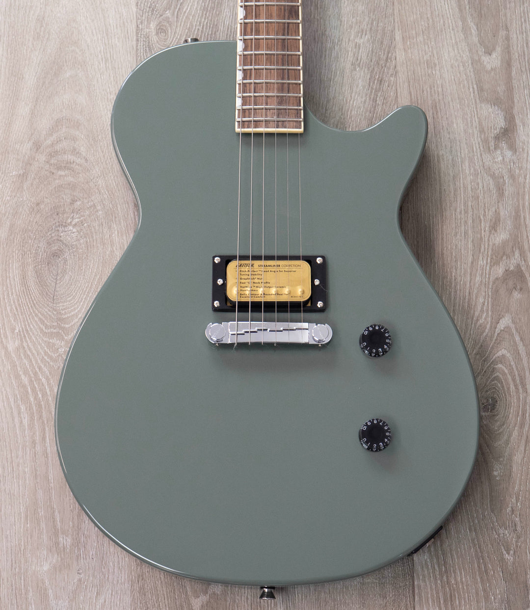 Gretsch Streamliner Jet Club 1 Pickup, Laurel Fingerboard, Olive Drab