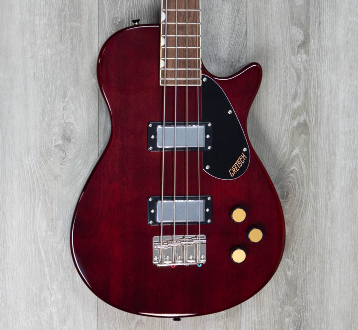 Gretsch Streamliner Jet Club Bass Single-Cut, touche en laurier, teinte noyer