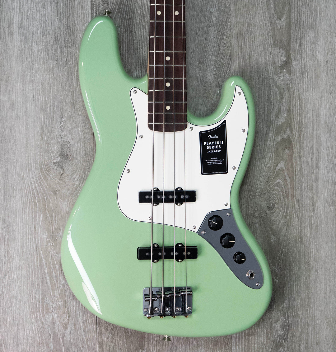 Fender Player II Jazz Bass, touche en palissandre, bouleau vert