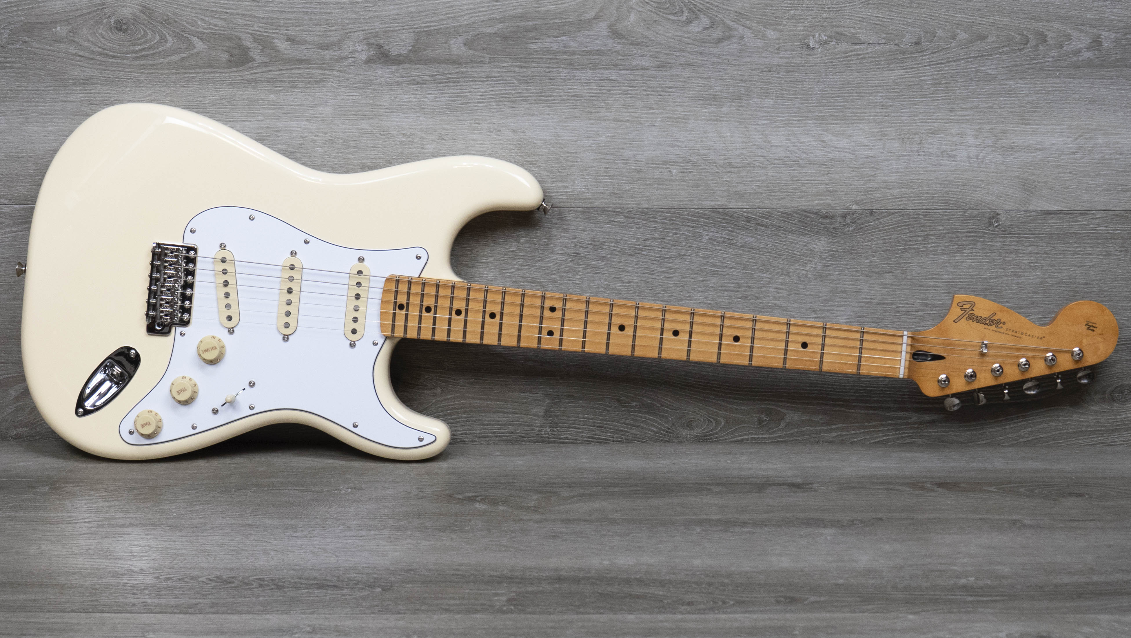 ギター Jimi Hendrix Stratocaster Olympic White Fender Jimi Hendrix Stratocaster (Olympic White) – Music