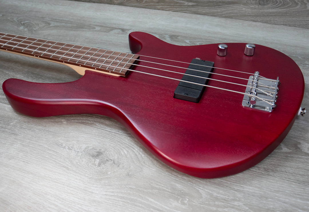 Cort Action Bass Junior, Open Pore Black Cherry