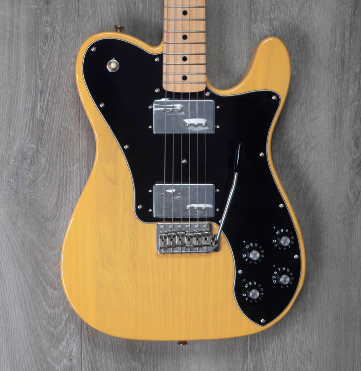 B-Stock Fender Made in Japan Limited Edition 70s Deluxe Telecaster with Tremolo, Butterscotch Blonde