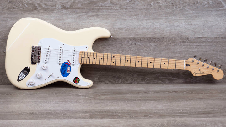 Fender Jimmie Vaughan Tex-Mex Strat, touche en érable, blanc olympique