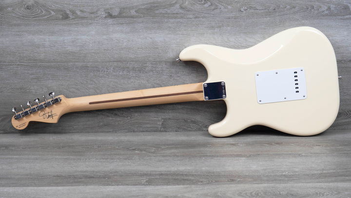 Fender Jimmie Vaughan Tex-Mex Strat, touche en érable, blanc olympique