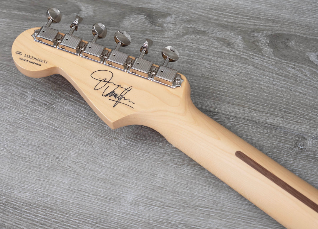 Fender Jimmie Vaughan Tex-Mex Strat, touche en érable, blanc olympique