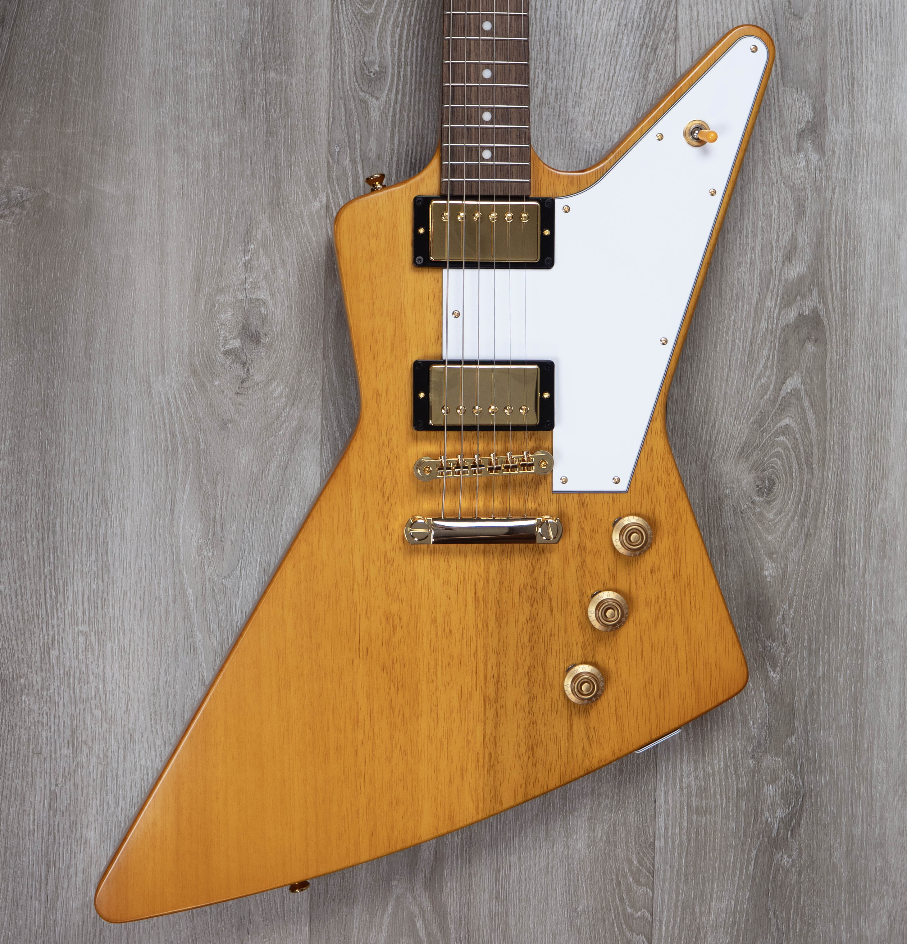 Epiphone Inspired by Gibson 1958 Korina Explorer (White Pickguard