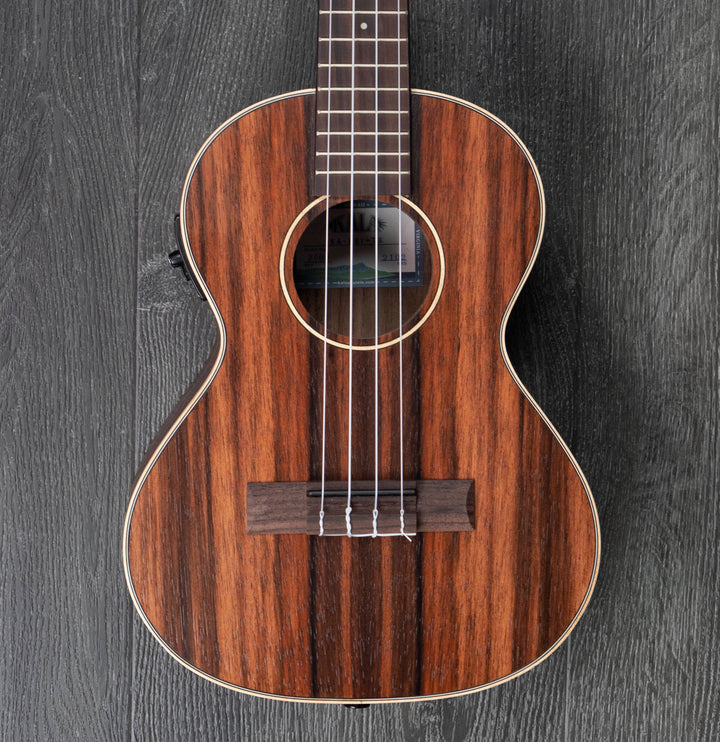 Kala Striped Ebony Tenor Electro Ukulele