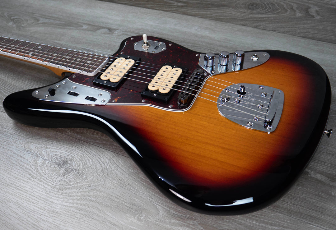 Fender Kurt Cobain Jaguar, touche en palissandre, Sunburst 3 couleurs