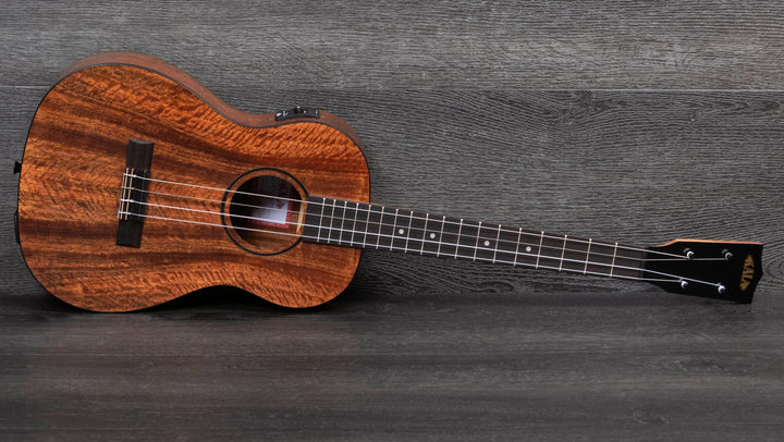 Kala KA-CM-BE Curly Mango Baritone Ukulele with EQ