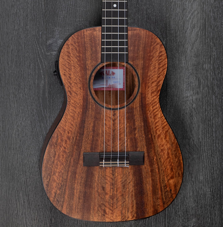 Kala KA-CM-BE Curly Mango Baritone Ukulele with EQ