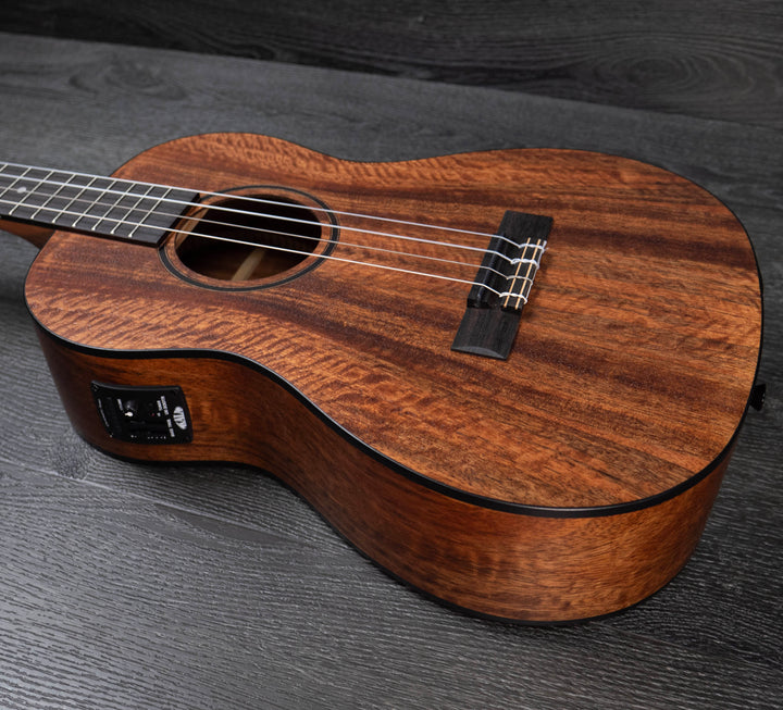 Kala KA-CM-BE Curly Mango Baritone Ukulele with EQ