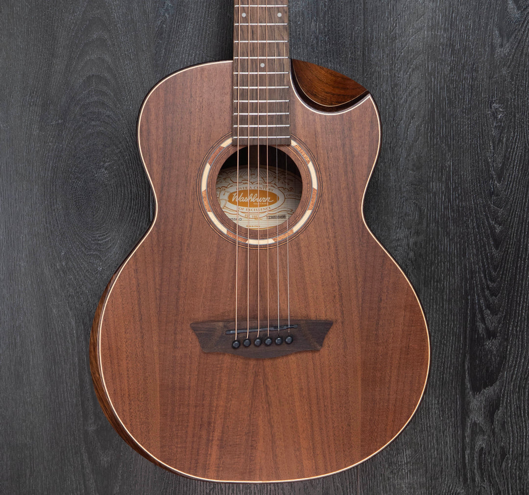 Washburn WCGM55K Comfort Series G-Mini 7/8 Size Grand Auditorium, Koa