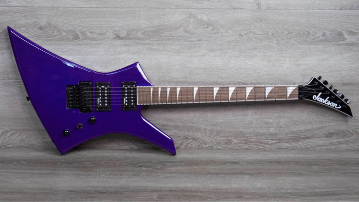 Jackson X Series Kelly KEX, diapasón de laurel, morado oscuro metalizado 