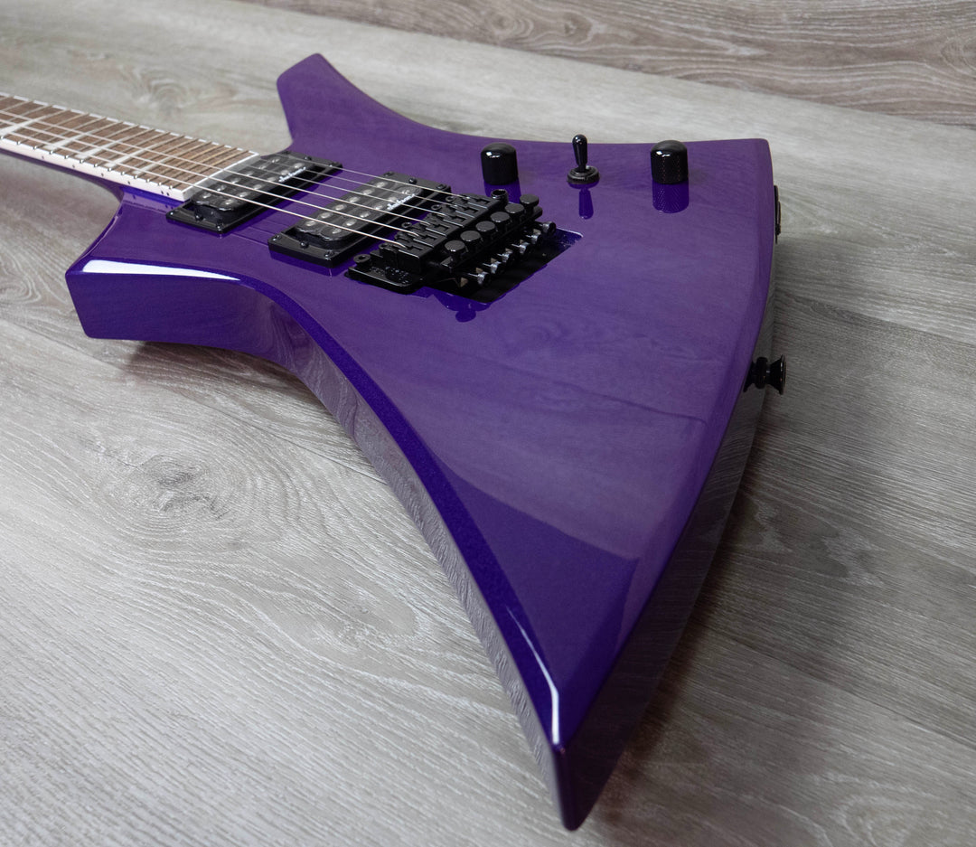 Jackson X Series Kelly KEX, diapasón de laurel, morado oscuro metalizado 