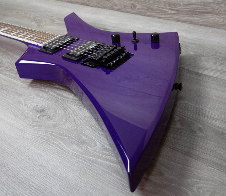 Jackson X Series Kelly KEX, diapasón de laurel, morado oscuro metalizado 